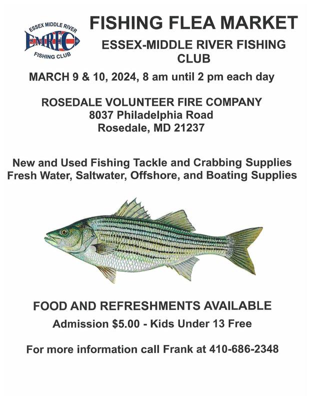 Fishing Flea Market 2024! Rosedale Volunteer Fire Company